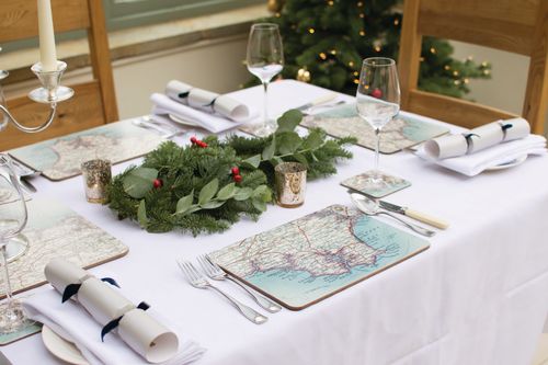 Personalised Vintage Map Placemats